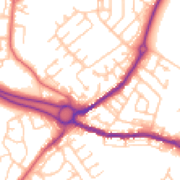 Daytime road noise heatmap for DH4 7NE