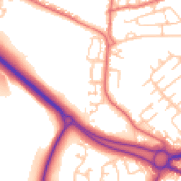 Daytime road noise heatmap for DH4 7PN