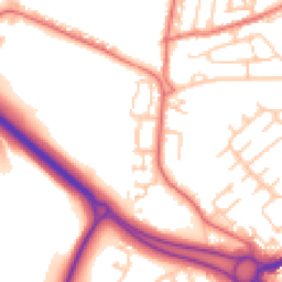 Daytime road noise heatmap for DH4 7PR