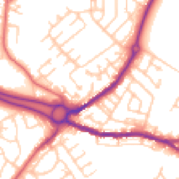 Daytime road noise heatmap for DH4 7QL