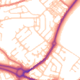 Daytime road noise heatmap for DH4 7RT