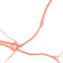 Night-time road noise heatmap for DH4 7RY