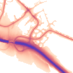Daytime road noise heatmap for DH4 7SE