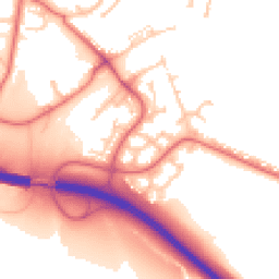 Daytime road noise heatmap for DH4 7SF