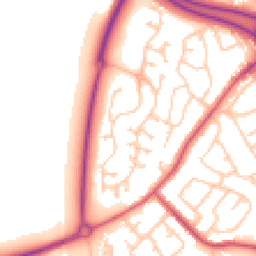 Daytime road noise heatmap for DH4 7TJ