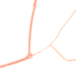 Night-time road noise heatmap for DH4 7TR