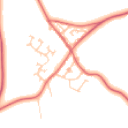 Daytime road noise heatmap for DH6 1AE