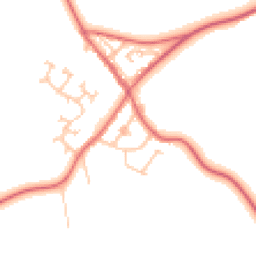 Daytime road noise heatmap for DH6 1AG