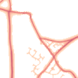 Daytime road noise heatmap for DH6 1AY
