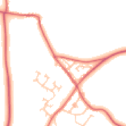 Daytime road noise heatmap for DH6 1AZ