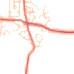 Daytime road noise heatmap for DH6 1BS