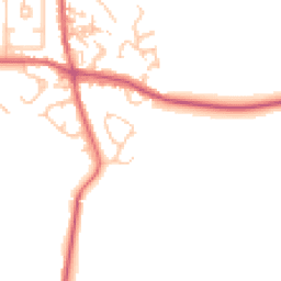 Daytime road noise heatmap for DH6 1BU