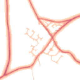Daytime road noise heatmap for DH6 1DB