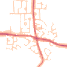 Daytime road noise heatmap for DH6 1DG