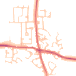 Daytime road noise heatmap for DH6 1DL