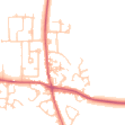 Daytime road noise heatmap for DH6 1DR