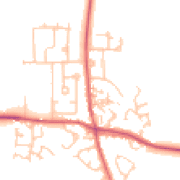 Daytime road noise heatmap for DH6 1DS