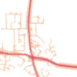 Daytime road noise heatmap for DH6 1DT