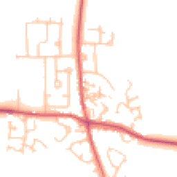 Daytime road noise heatmap for DH6 1DW