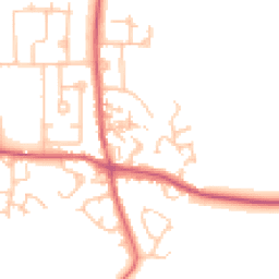 Daytime road noise heatmap for DH6 1EB