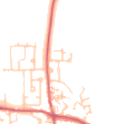 Daytime road noise heatmap for DH6 1EW