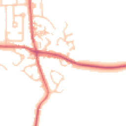 Daytime road noise heatmap for DH6 1HS