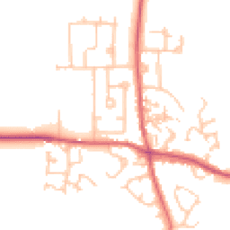 Daytime road noise heatmap for DH6 1JA