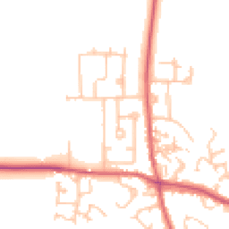 Daytime road noise heatmap for DH6 1JB