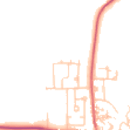 Daytime road noise heatmap for DH6 1JH