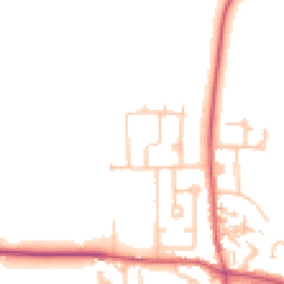 Daytime road noise heatmap for DH6 1JN