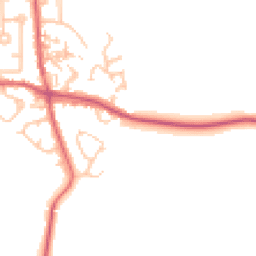 Daytime road noise heatmap for DH6 1JT