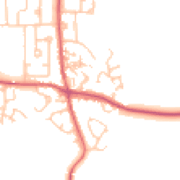 Daytime road noise heatmap for DH6 1JU