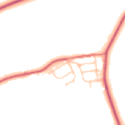 Daytime road noise heatmap for DH6 1NB