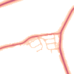 Daytime road noise heatmap for DH6 1NU