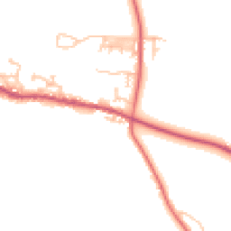 Daytime road noise heatmap for DH6 1QN