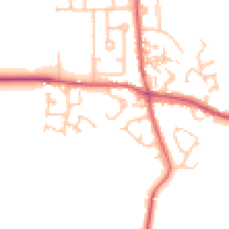 Daytime road noise heatmap for DH6 1QU