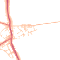 Daytime road noise heatmap for DH6 2BJ