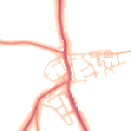 Daytime road noise heatmap for DH6 2BN