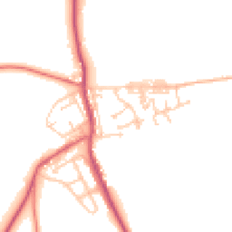 Daytime road noise heatmap for DH6 2BQ