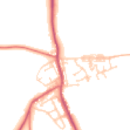 Daytime road noise heatmap for DH6 2DE