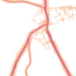 Daytime road noise heatmap for DH6 2DU