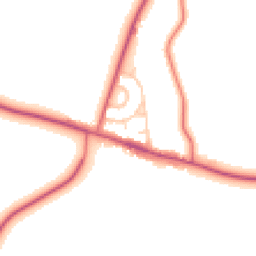 Daytime road noise heatmap for DH6 2EL