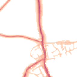 Daytime road noise heatmap for DH6 2EU