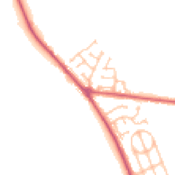 Daytime road noise heatmap for DH6 2JX