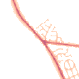 Daytime road noise heatmap for DH6 2JZ