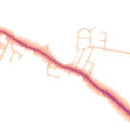 Daytime road noise heatmap for DH6 2SA