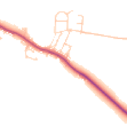 Daytime road noise heatmap for DH6 2SX