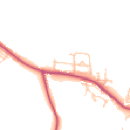 Daytime road noise heatmap for DH6 2UJ