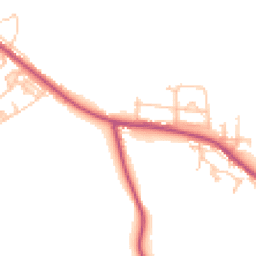 Daytime road noise heatmap for DH6 2UQ