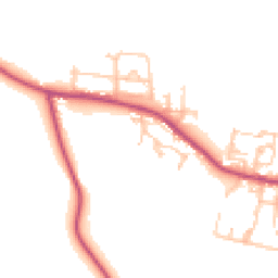 Daytime road noise heatmap for DH6 2XH
